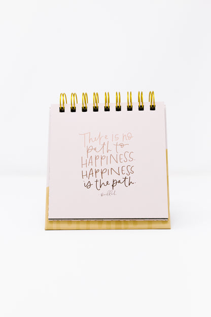 Flourish Flip Book || 52 Hand-Lettered Quotes To Guide A Positive + Faith-Filled Year