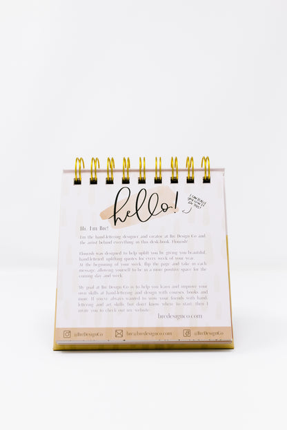 Flourish Flip Book || 52 Hand-Lettered Quotes To Guide A Positive + Faith-Filled Year